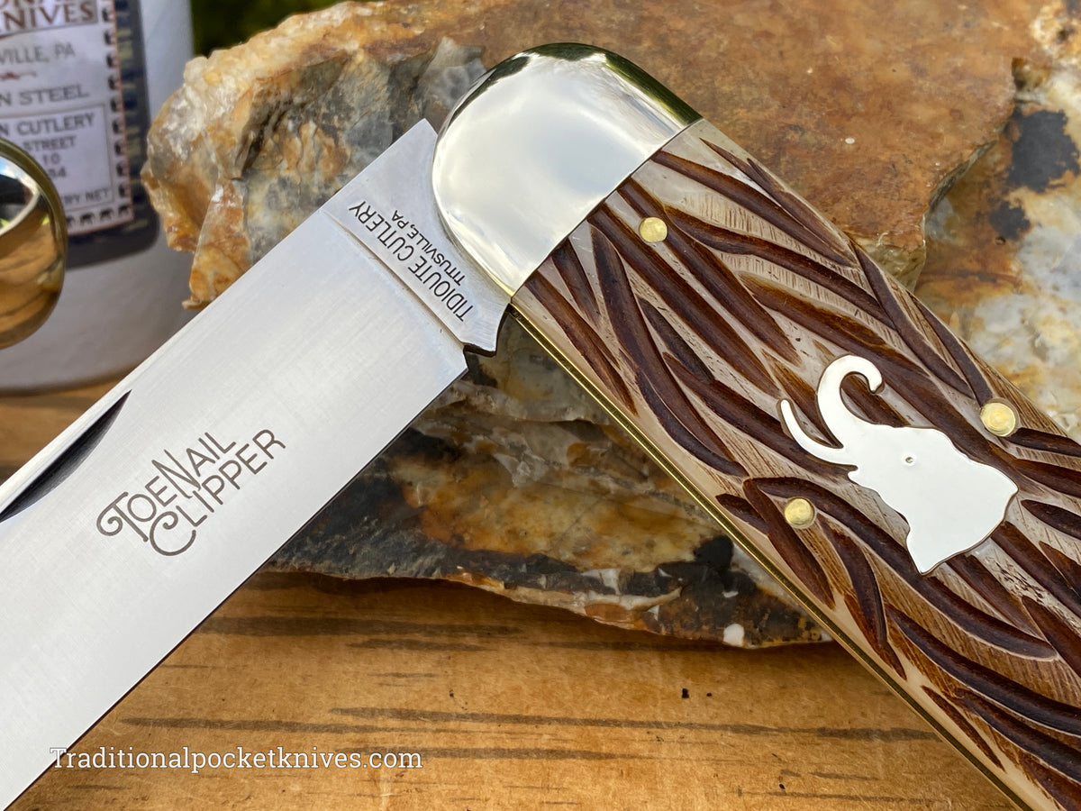 Great Eastern Cutlery #363122 Tidioute Cutlery Toenail Clipper India Jigged Bone