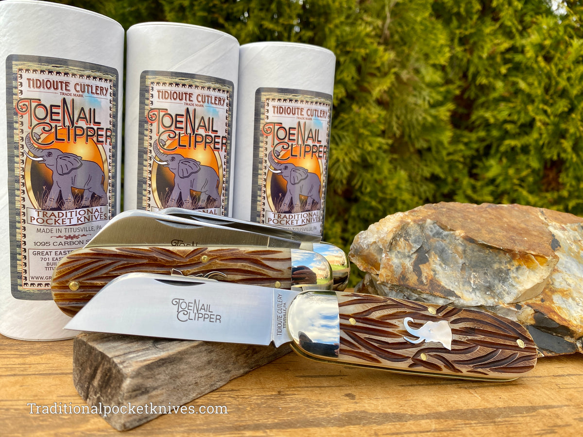 Great Eastern Cutlery #363122 Tidioute Cutlery Toenail Clipper India Jigged Bone