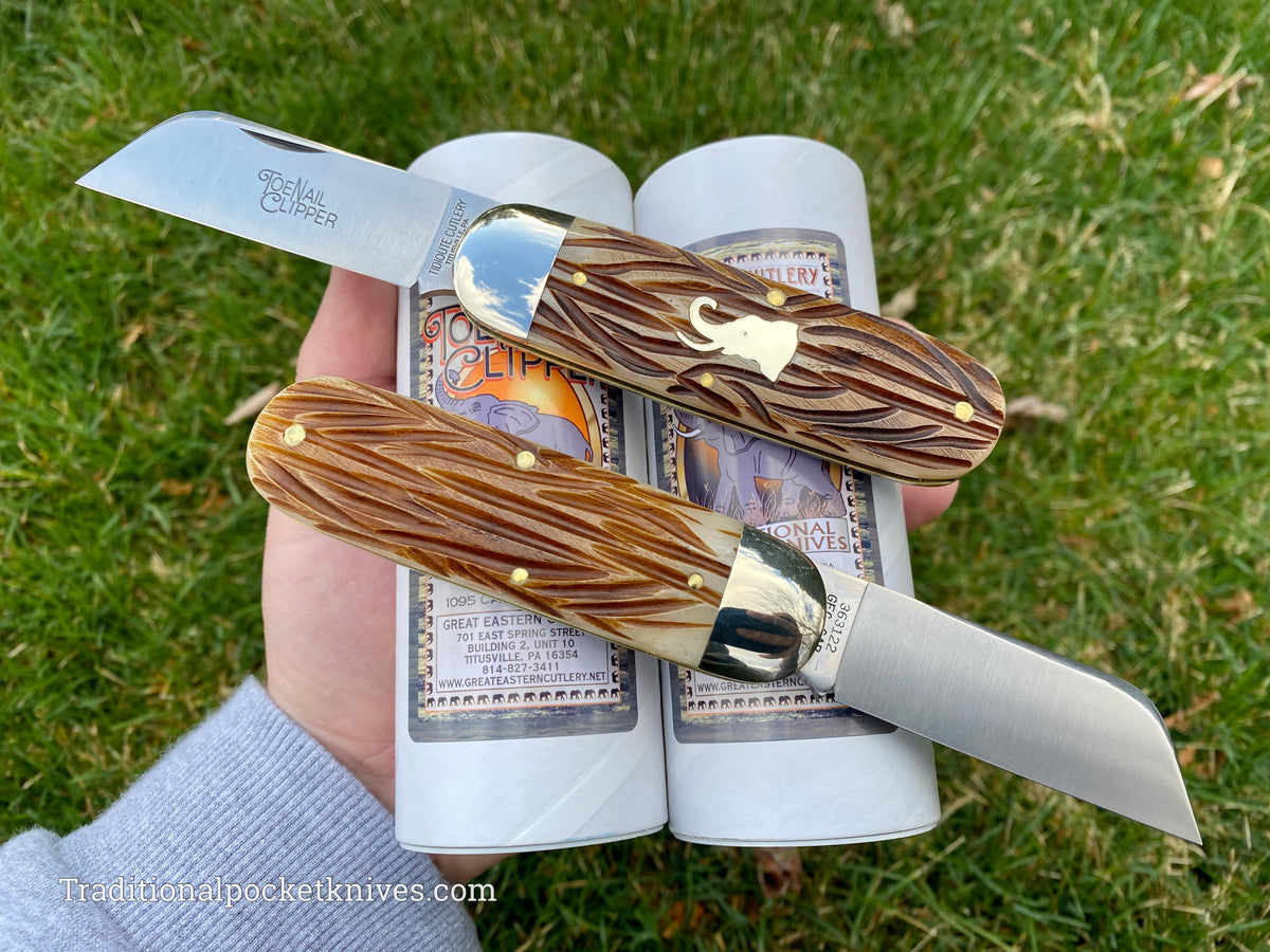 Great Eastern Cutlery #363122 Tidioute Cutlery Toenail Clipper India Jigged Bone