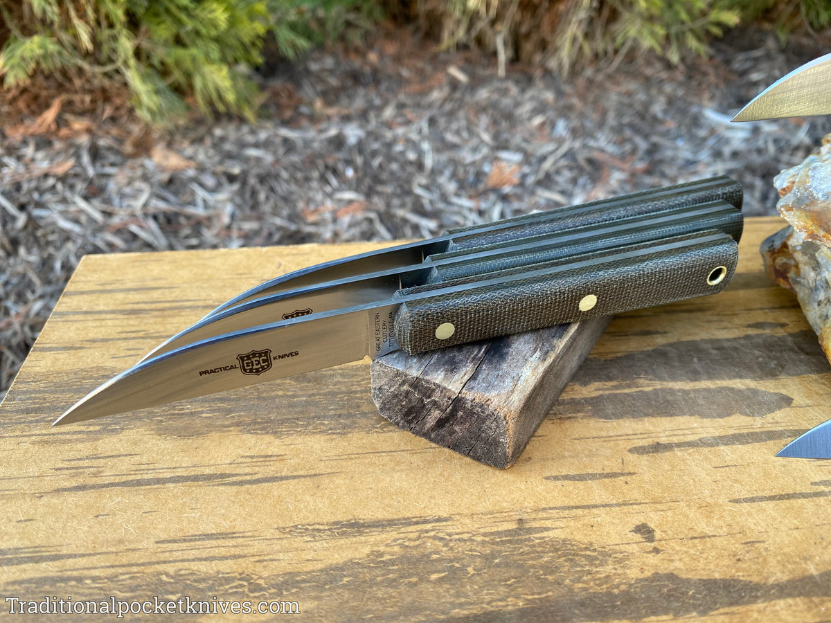 Great Eastern Cutlery #H20018 Hunter OD Green Canvas Micarta