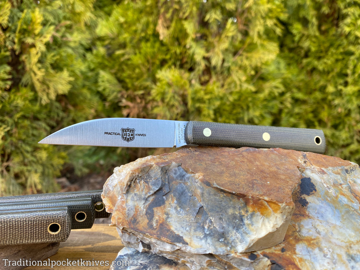 Great Eastern Cutlery #H20018 Hunter OD Green Canvas Micarta