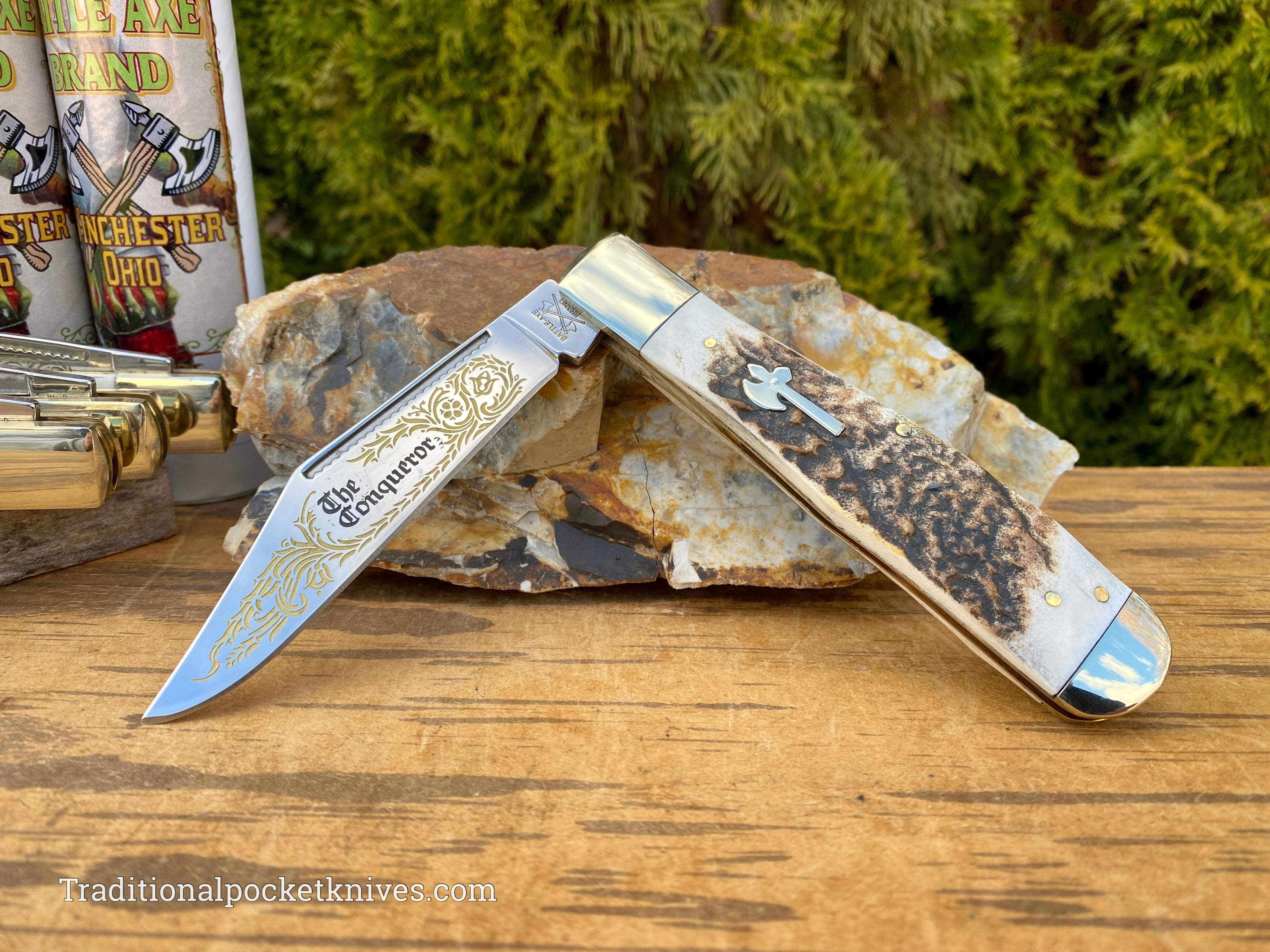 Cooper Cutlery Battle Axe Brand German Hunter Stag (6100S) - C