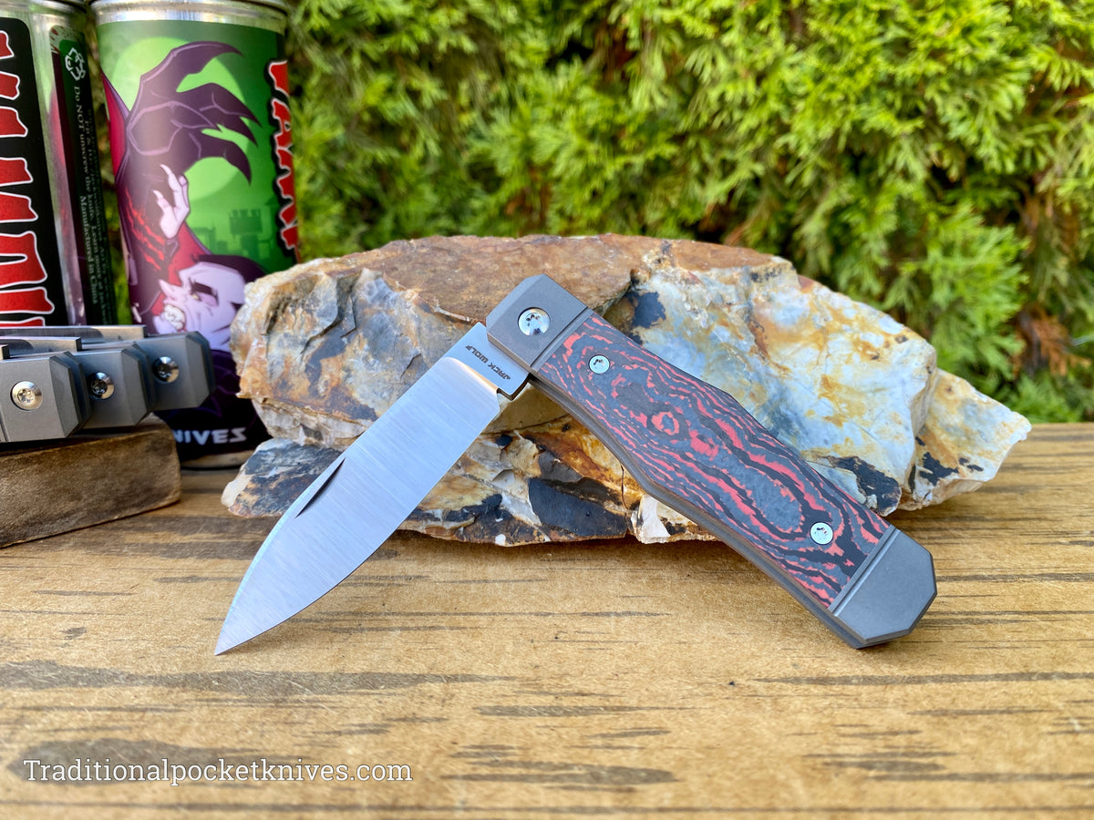 Jack Wolf Knives Vampire Jack Fat Carbon Lava Flow