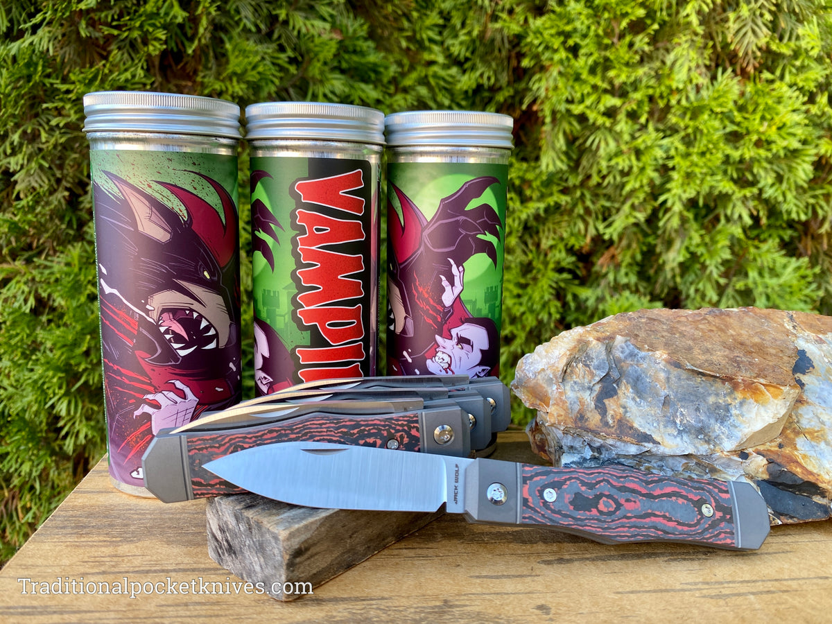 Jack Wolf Knives Vampire Jack Fat Carbon Lava Flow