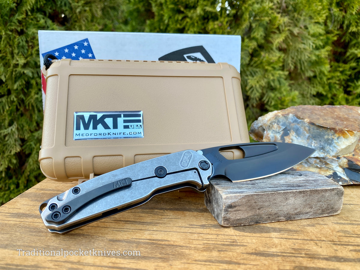 Medford Knives Infraction PVD Drop Point / S35VN / Tumbled Handles / PVD HW / PVD Clip / PVD Breaker