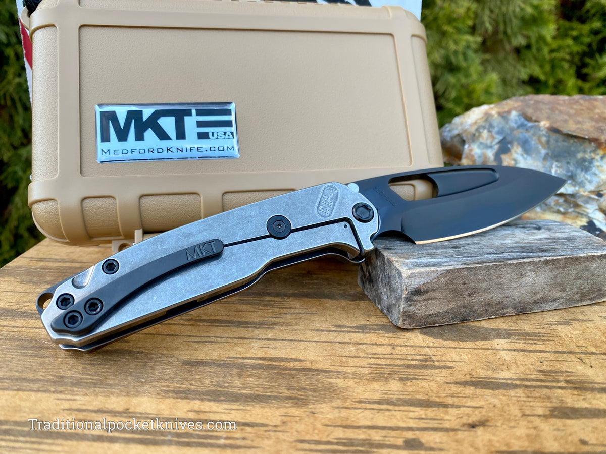 Medford Knives Infraction PVD Drop Point / S35VN / Tumbled Handles / PVD HW / PVD Clip / PVD Breaker