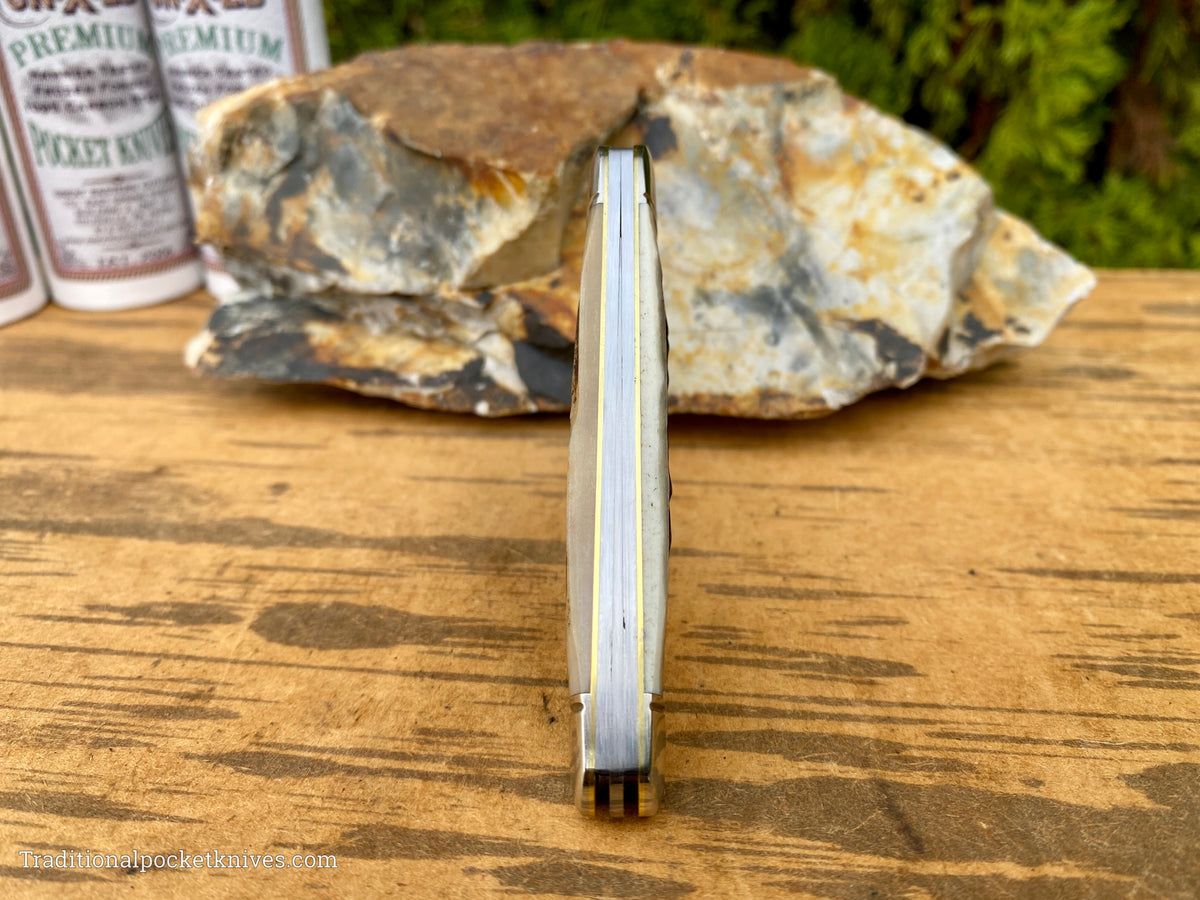 Great Eastern Cutlery #592322 Northfield UNXLD Shaffer Farm Whittler Sambar Stag