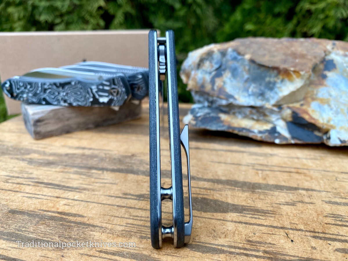 QSP Otter Knife QS140-A1 Aluminum Foil Carbon Fiber S35VN Steel