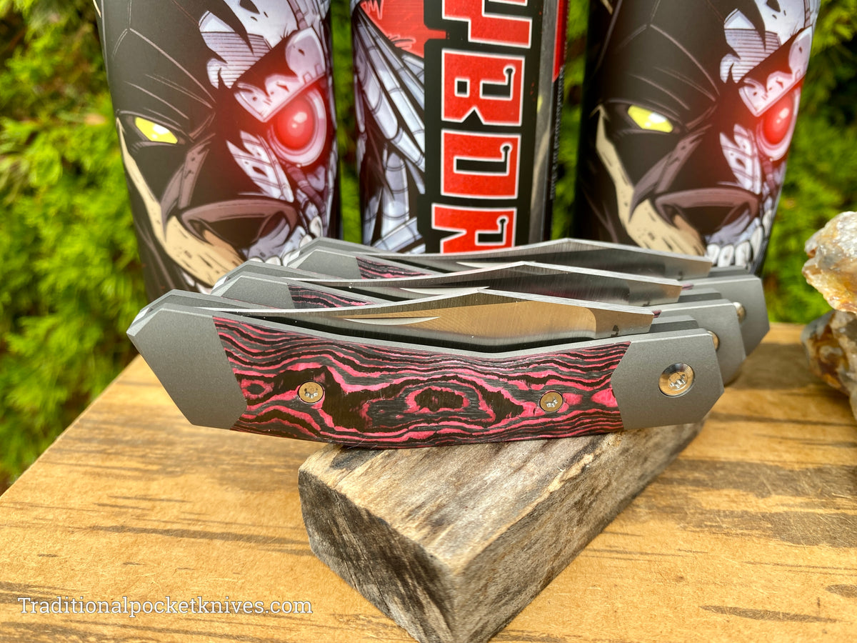 Jack Wolf Knives Cyborg Jack CamoCarbon Hot Pink