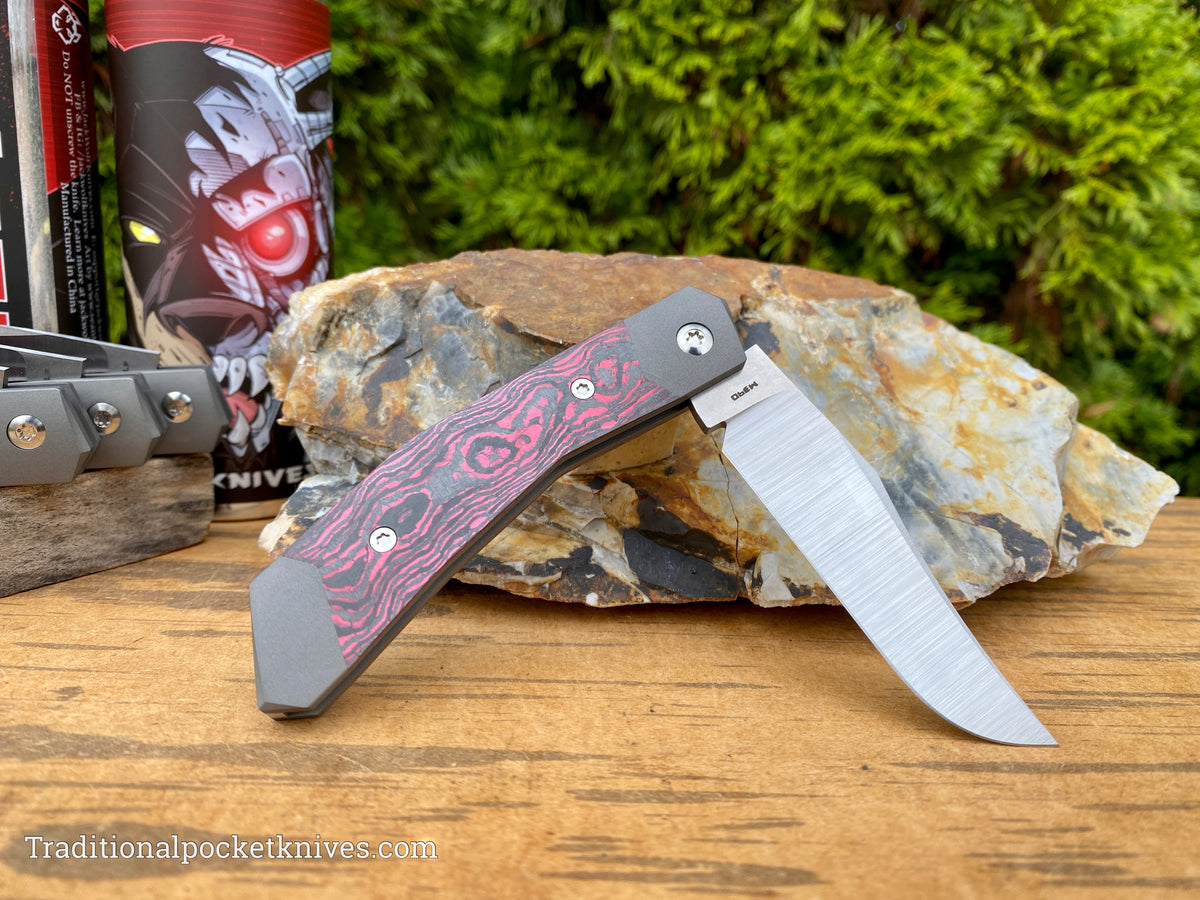 Jack Wolf Knives Cyborg Jack CamoCarbon Hot Pink