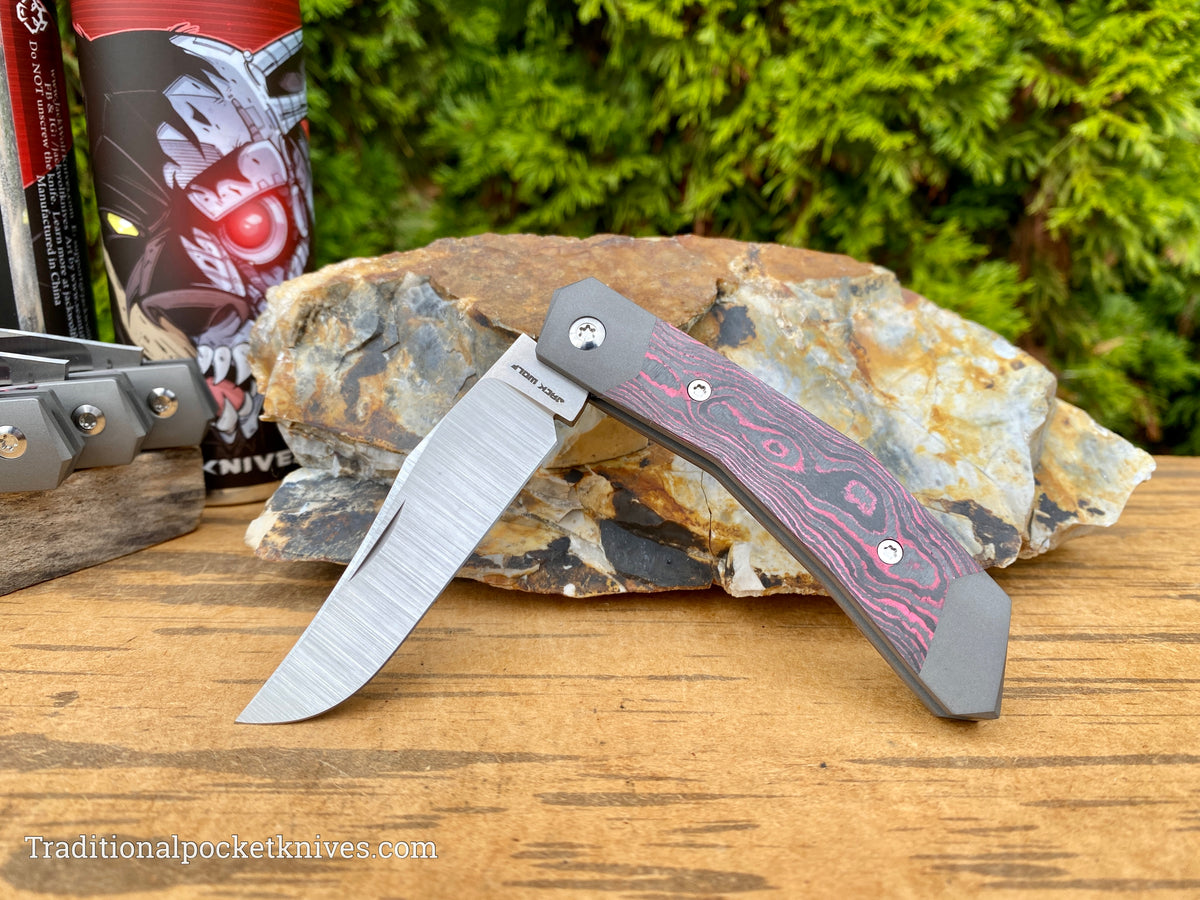 Jack Wolf Knives Cyborg Jack CamoCarbon Hot Pink