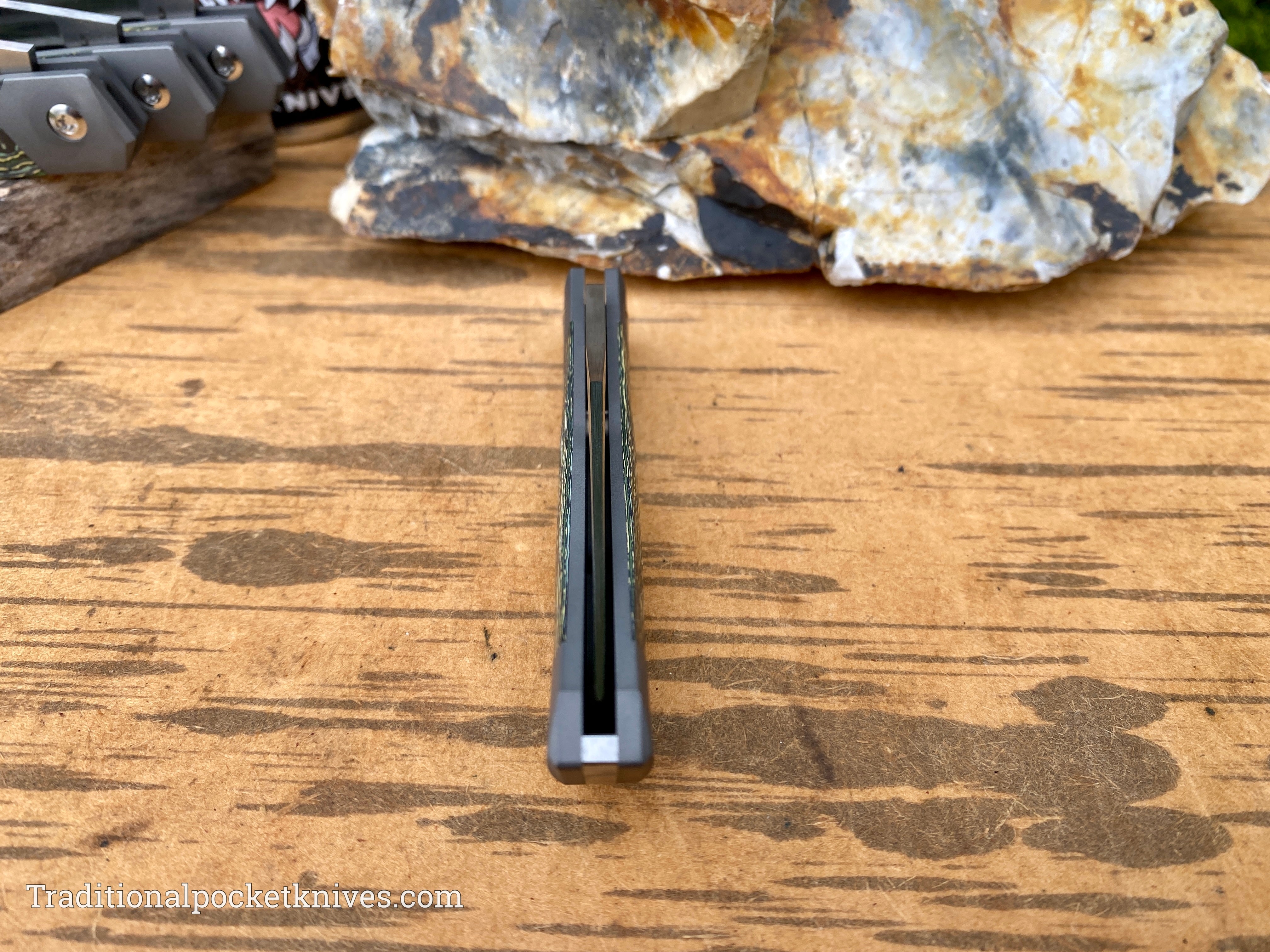 Jack Wolf Knives Cyborg Jack Fat Carbon Toxic Storm - C. Risner