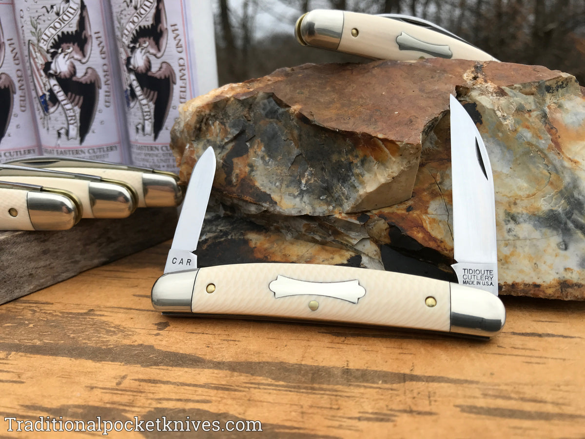 Great Eastern Cutlery #620220 Tidioute Cutlery Easy Pocket Congress Unicorn Ivory Acrylic