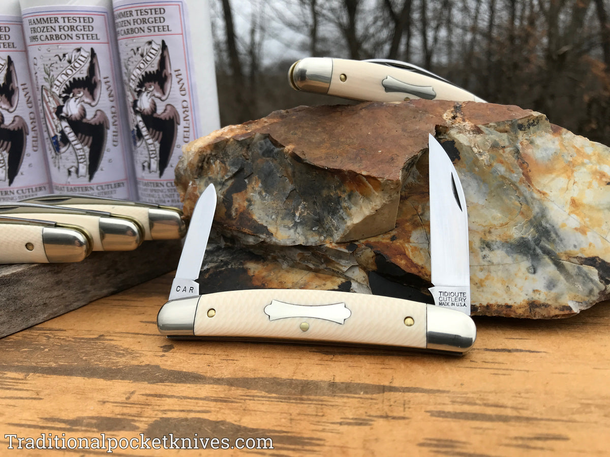 Great Eastern Cutlery #620220 Tidioute Cutlery Easy Pocket Congress Unicorn Ivory Acrylic