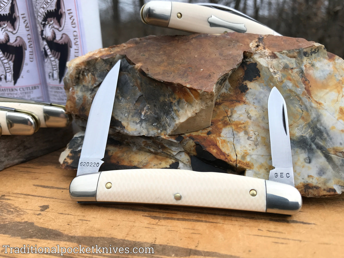 Great Eastern Cutlery #620220 Tidioute Cutlery Easy Pocket Congress Unicorn Ivory Acrylic