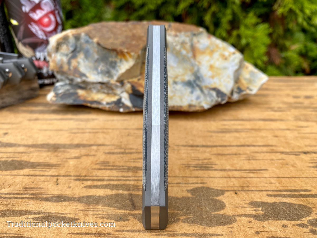 Jack Wolf Knives Cyborg Jack Black Canvas Micarta