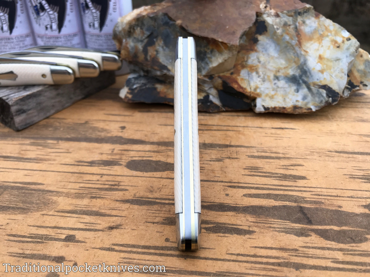 Great Eastern Cutlery #620220 Tidioute Cutlery Easy Pocket Congress Unicorn Ivory Acrylic