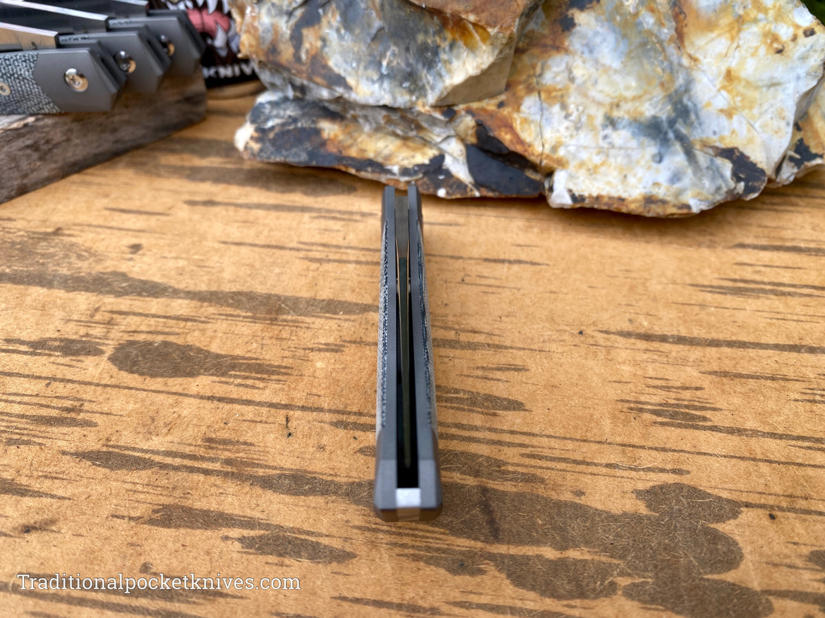 Jack Wolf Knives Cyborg Jack Black Canvas Micarta