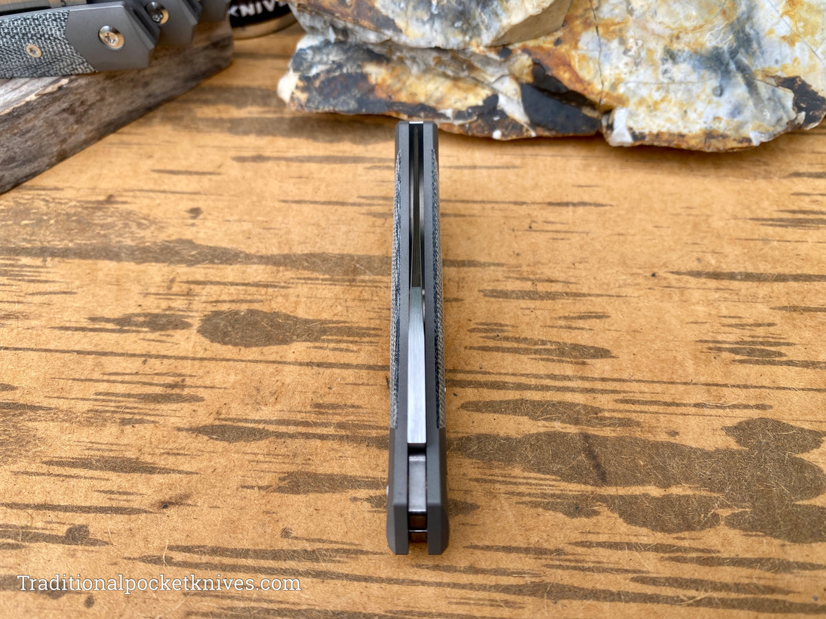 Jack Wolf Knives Cyborg Jack Black Canvas Micarta