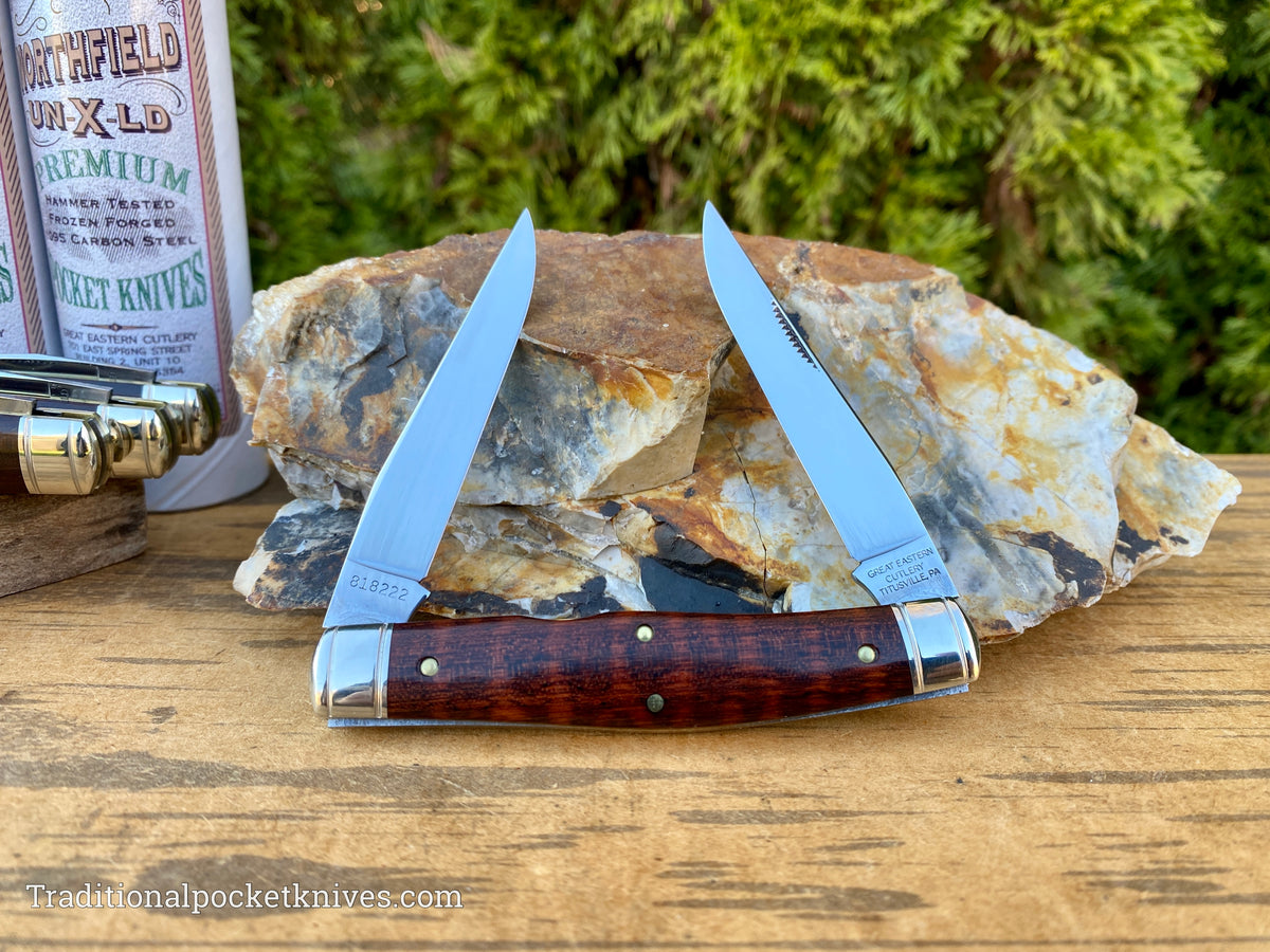 Great Eastern Cutlery #818222 Northfield UNXLD Coon Skinner Snakewood STANDARD