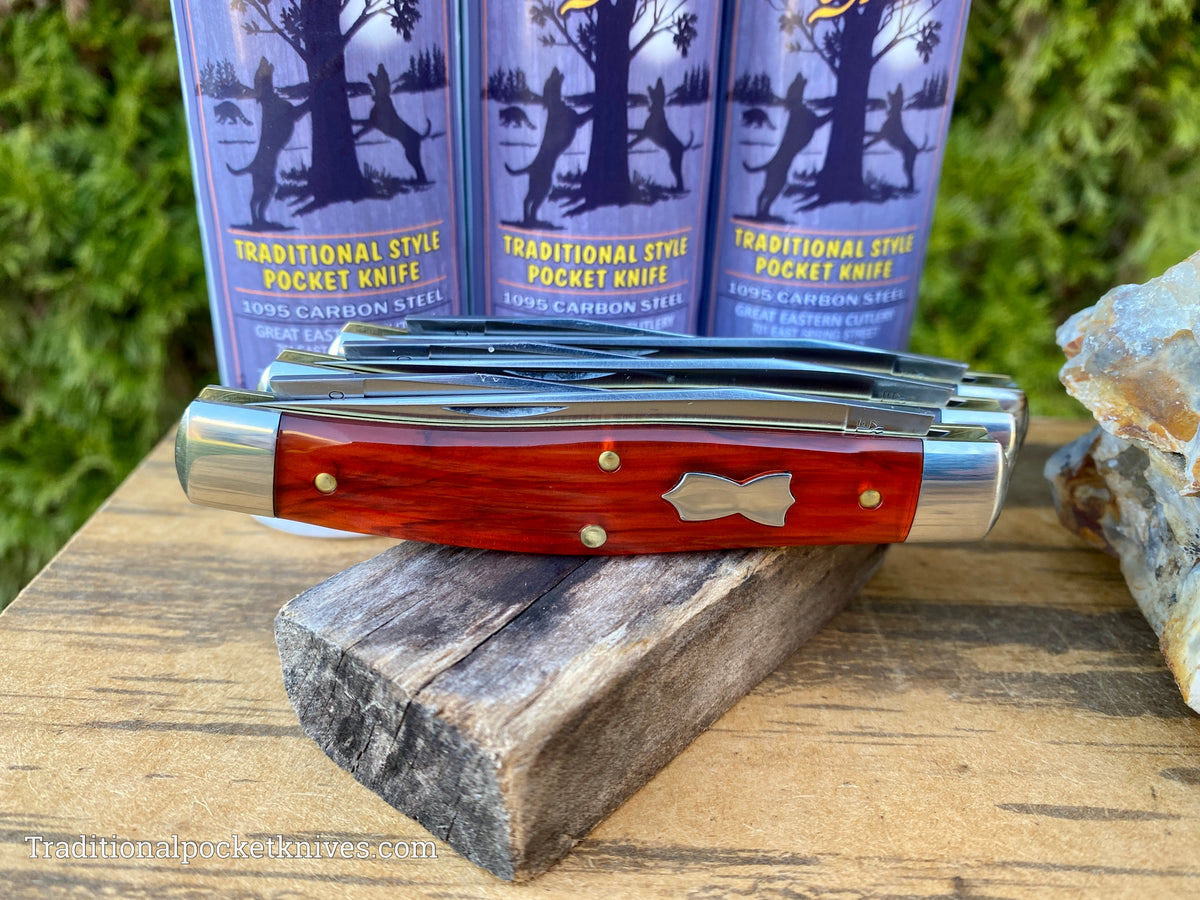 Great Eastern Cutlery #818222 Tidioute Cutlery Coon Skinner Textured Coffee House Acrylic