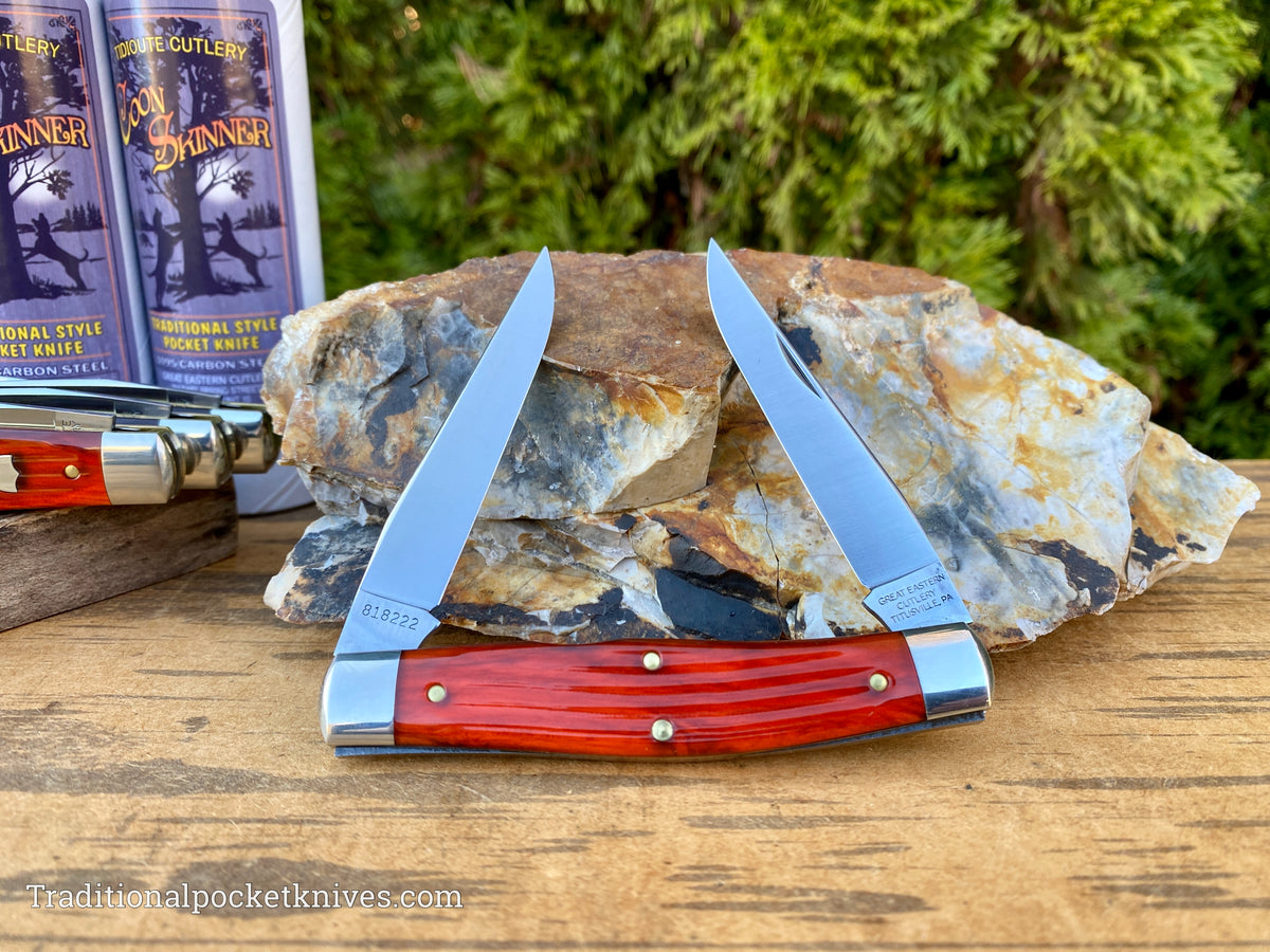 Great Eastern Cutlery #818222 Tidioute Cutlery Coon Skinner Textured Coffee House Acrylic