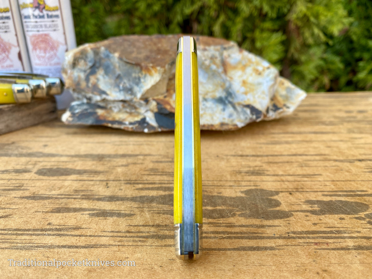 Great Eastern Cutlery #818222 Northfield UNXLD Coon Skinner Smooth Yellow Rose Bone