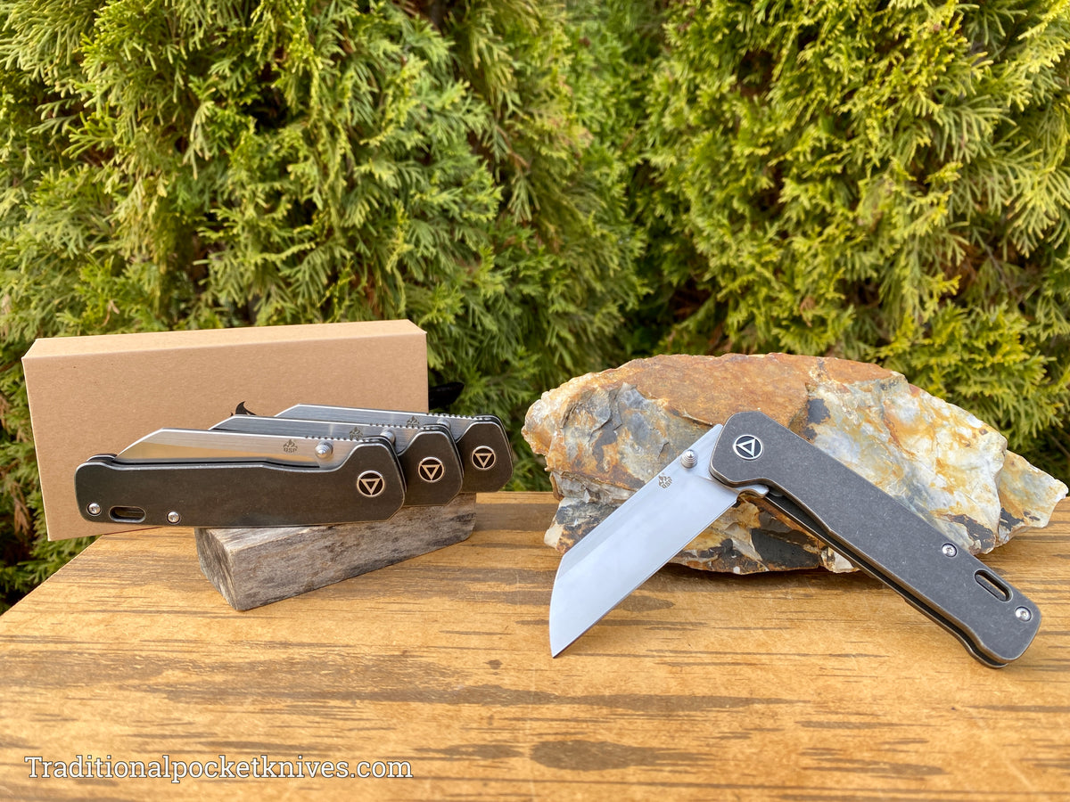 QSP Penguin Knife QS130-M Black Titanium 154CM