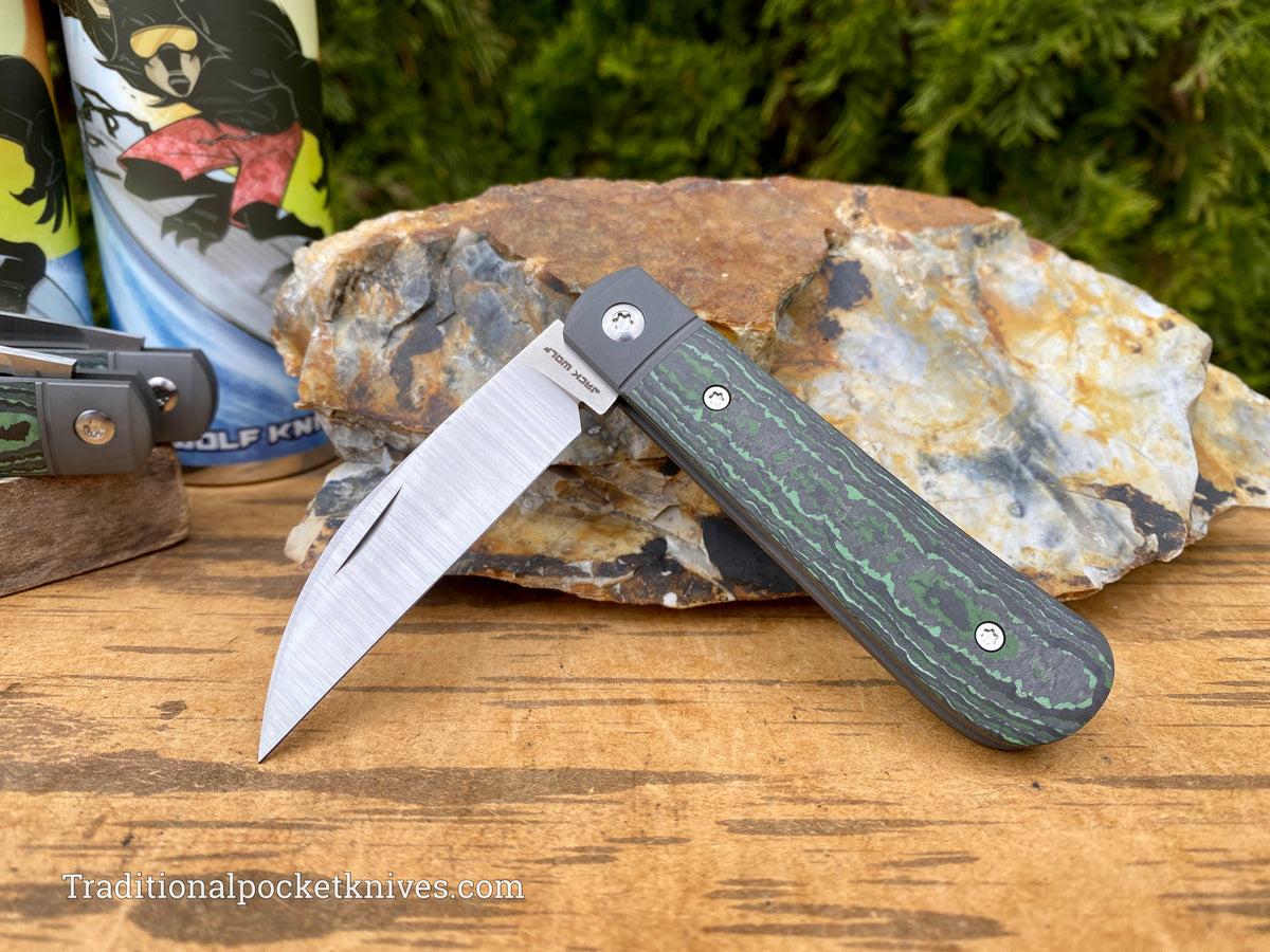 Jack Wolf Knives Laid Back Jack Fat Carbon Jungle Wear