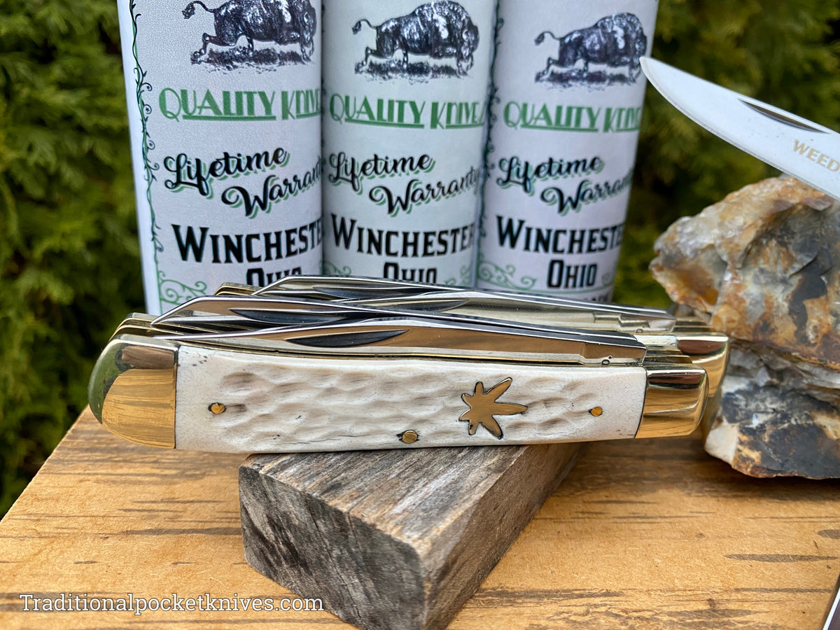 Cooper Cutlery Weed&amp;Co. Jigged White Bone Trapper