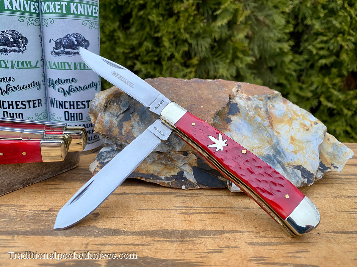 Cooper Cutlery Weed&amp;Co. Jigged Red Bone Trapper