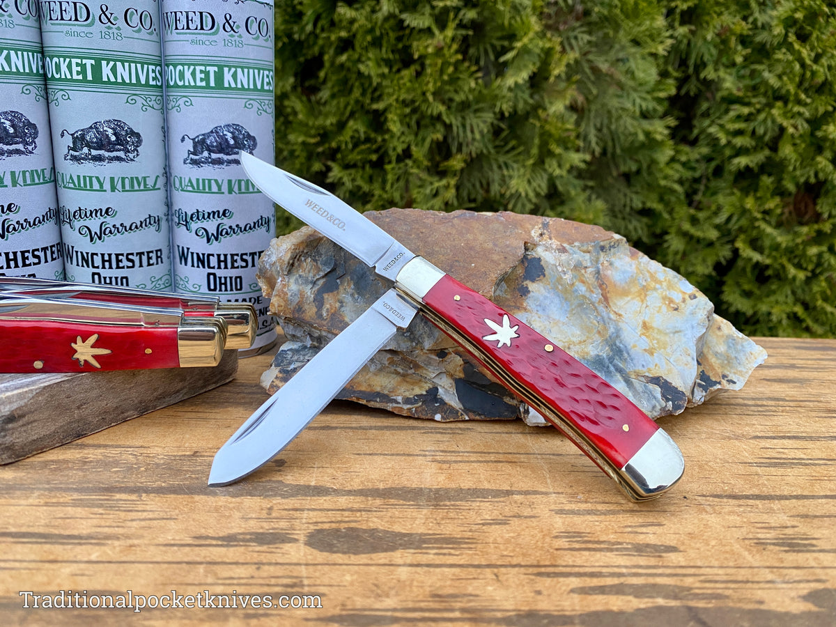 Cooper Cutlery Weed&amp;Co. Jigged Red Bone Trapper