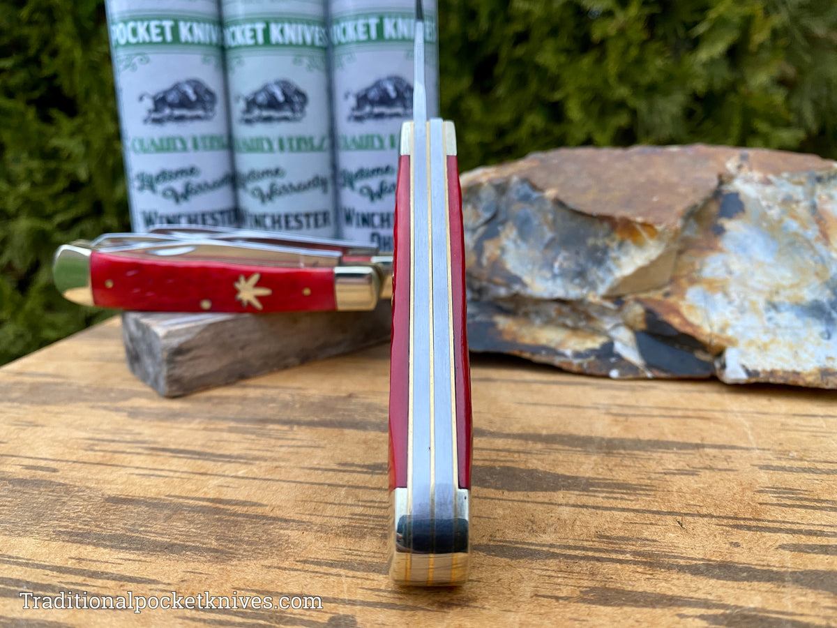 Cooper Cutlery Weed&amp;Co. Jigged Red Bone Trapper