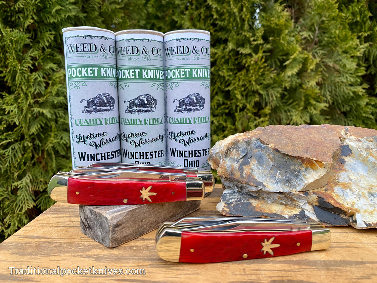 Cooper Cutlery Weed&amp;Co. Jigged Red Bone Trapper
