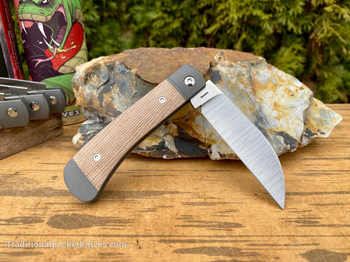 Jack Wolf Knives Venom Jack Natural Canvas Micarta