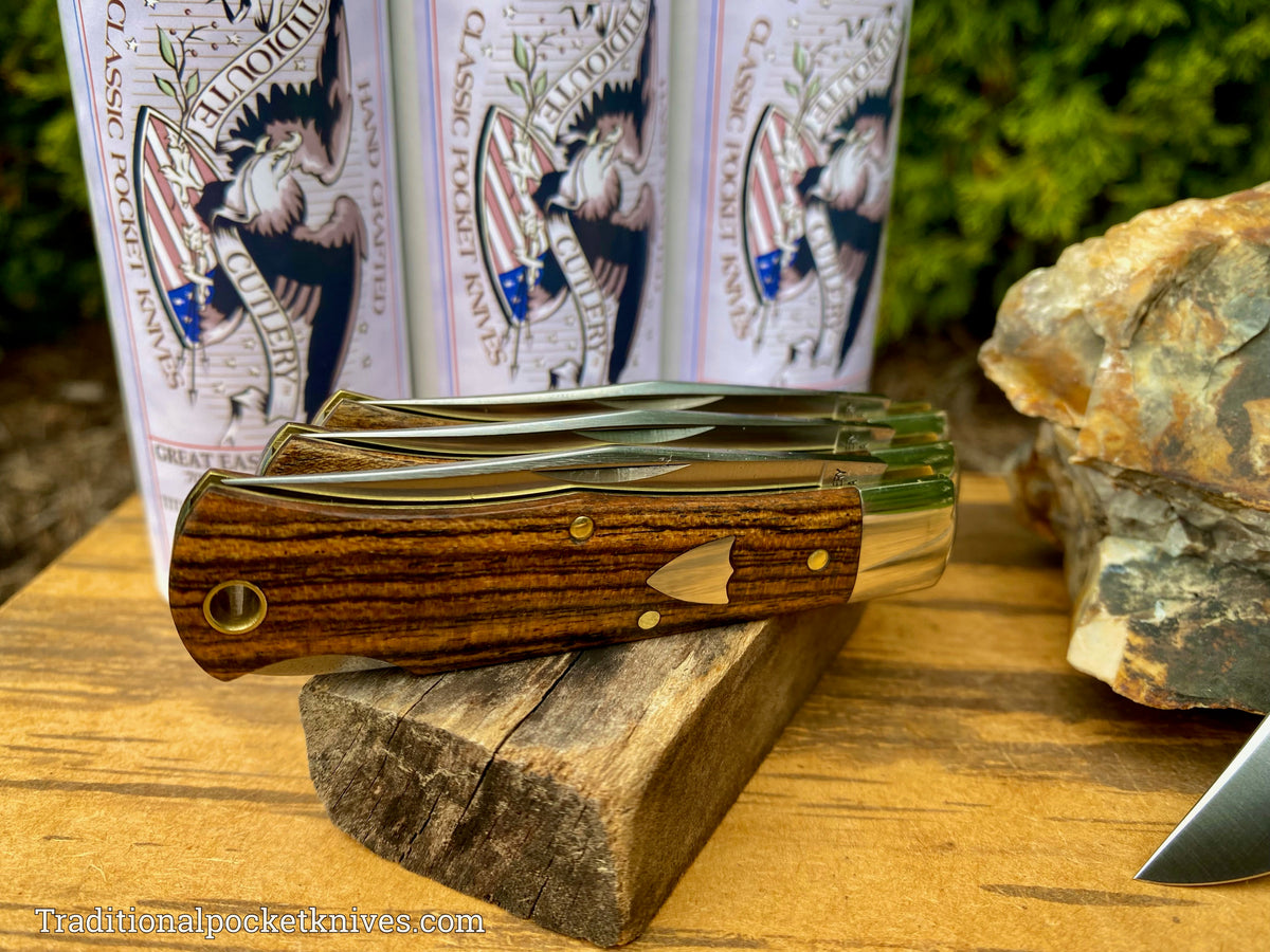 Great Eastern Cutlery #831121LB Tidioute Cutlery Tascosa Lockback Mexican Bocote Wood