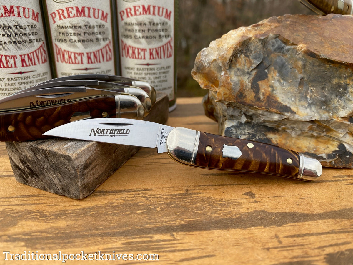Great Eastern Cutlery #190120 Northfield UN-X-LD Little Rattler Snakeskin Acrylic