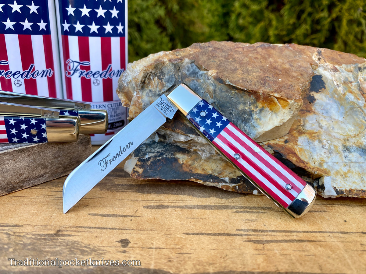 Great Eastern Cutlery #493121 Tidioute Cutlery Freedom USA Flag Acrylic