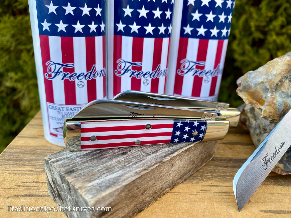 Great Eastern Cutlery #493121 Tidioute Cutlery Freedom USA Flag Acrylic