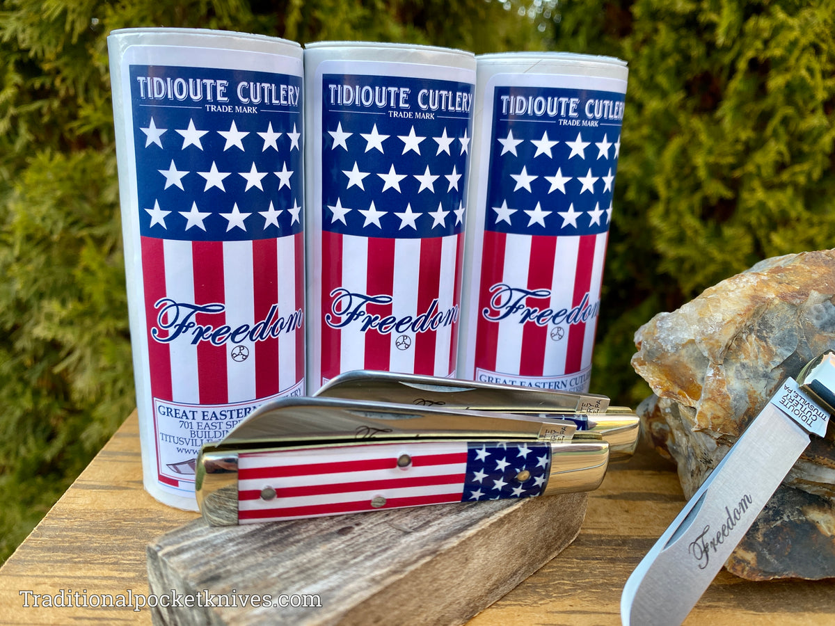 Great Eastern Cutlery #493121 Tidioute Cutlery Freedom USA Flag Acrylic