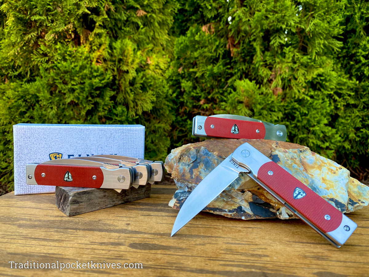 Finch Holliday Canyon Red Linen Micarta