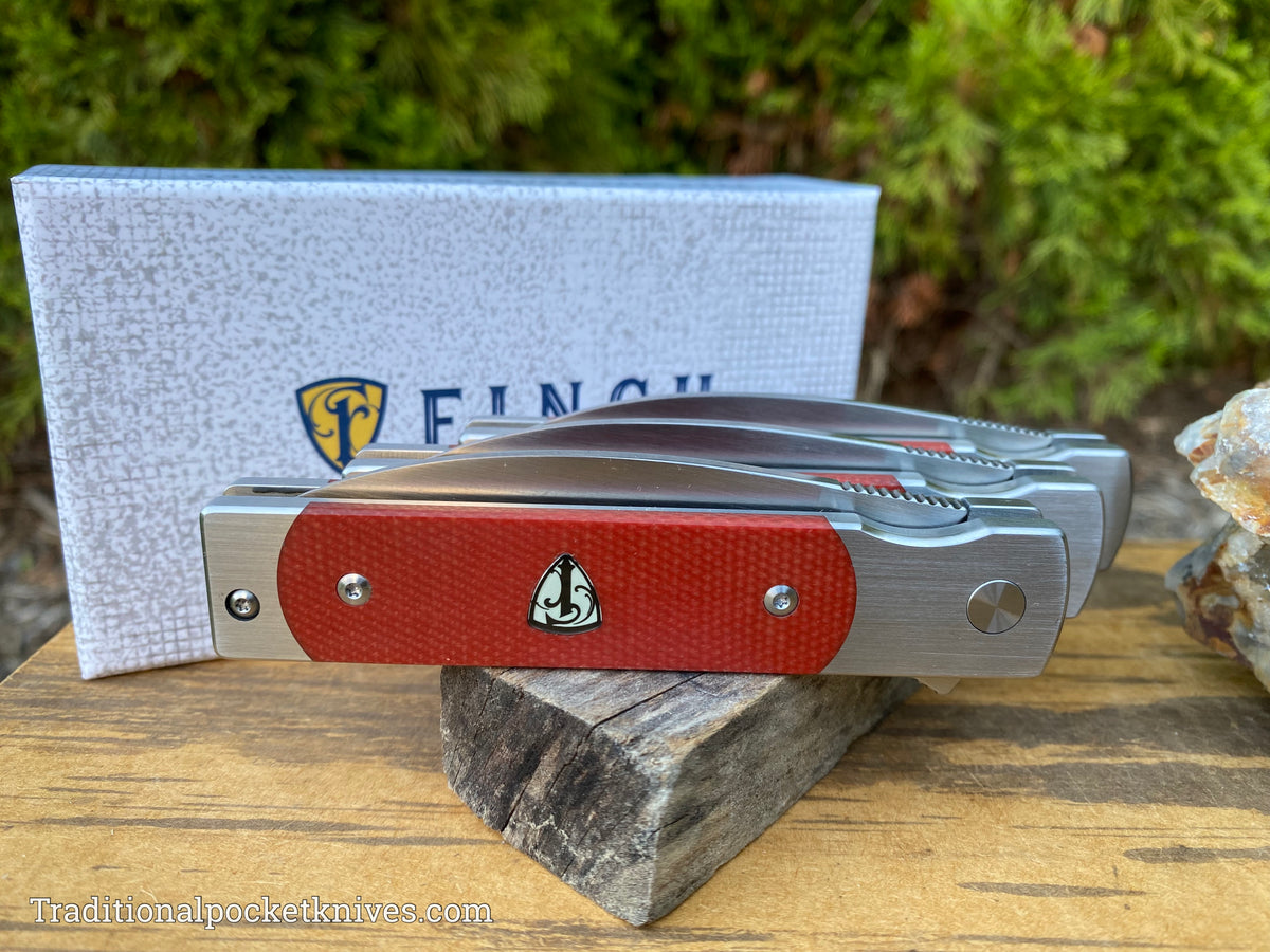 Finch Holliday Canyon Red Linen Micarta