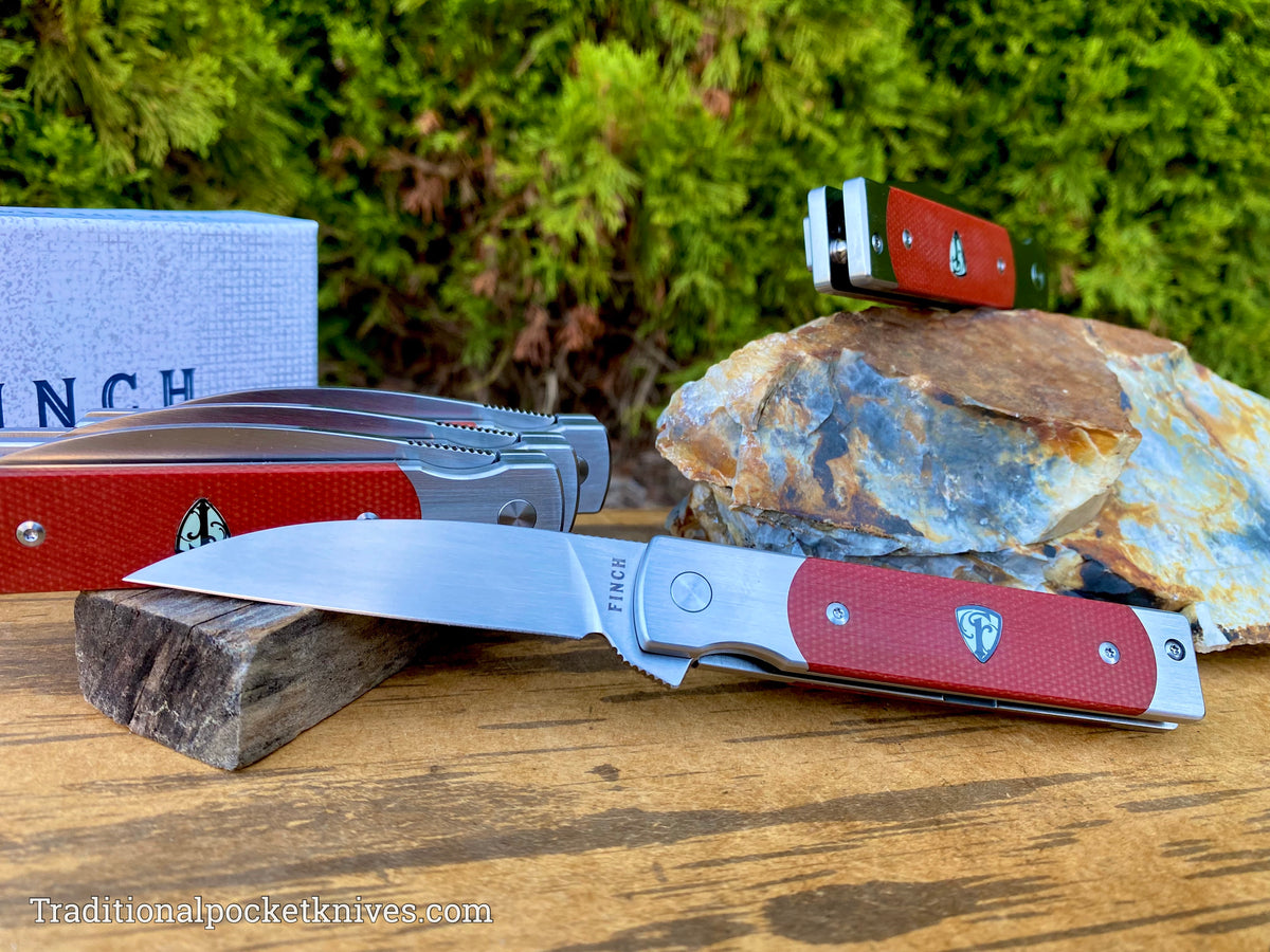 Finch Holliday Canyon Red Linen Micarta