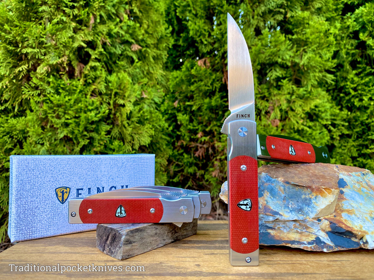 Finch Holliday Canyon Red Linen Micarta