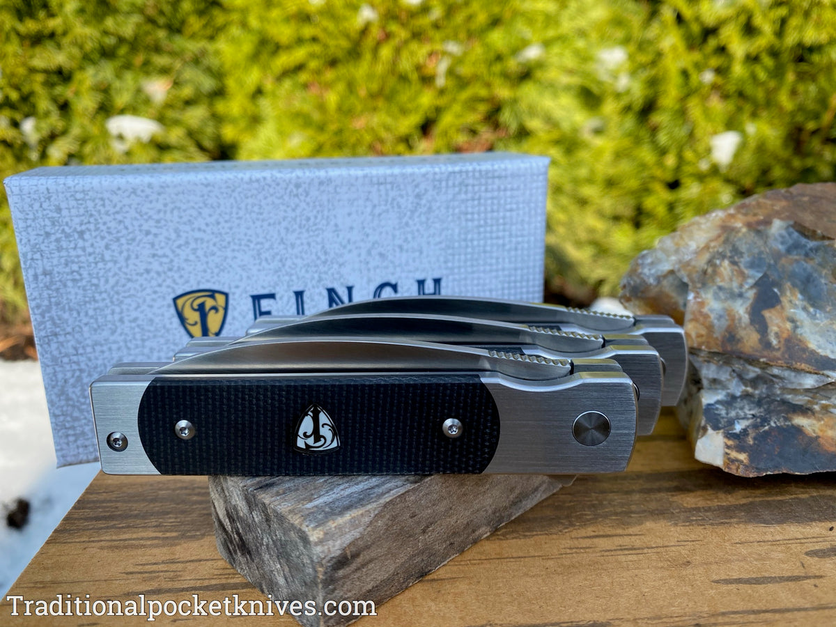 Finch Holliday Black Linen Micarta