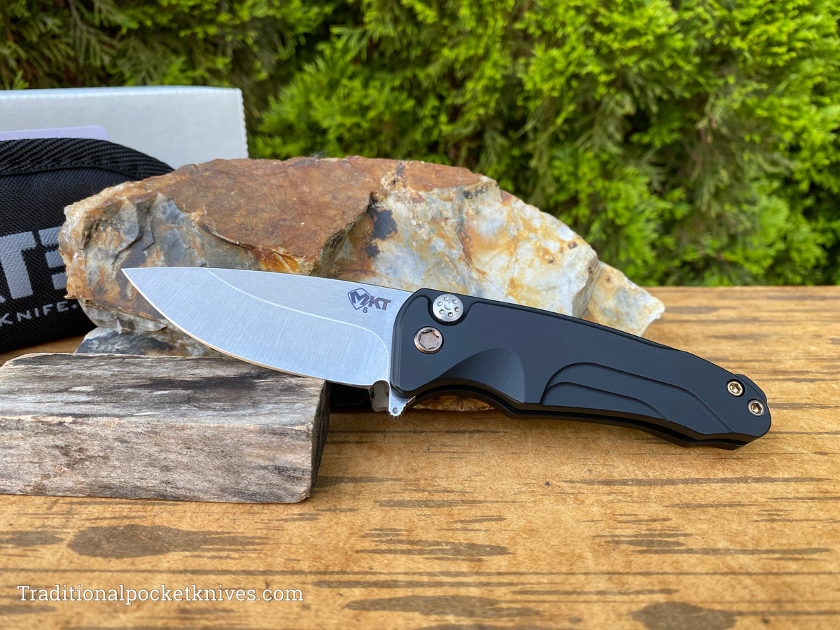 Medford Knives Smooth Criminal Drop Point / S35VN / Black PVD Handles / Bronze HW / Bronze Clip