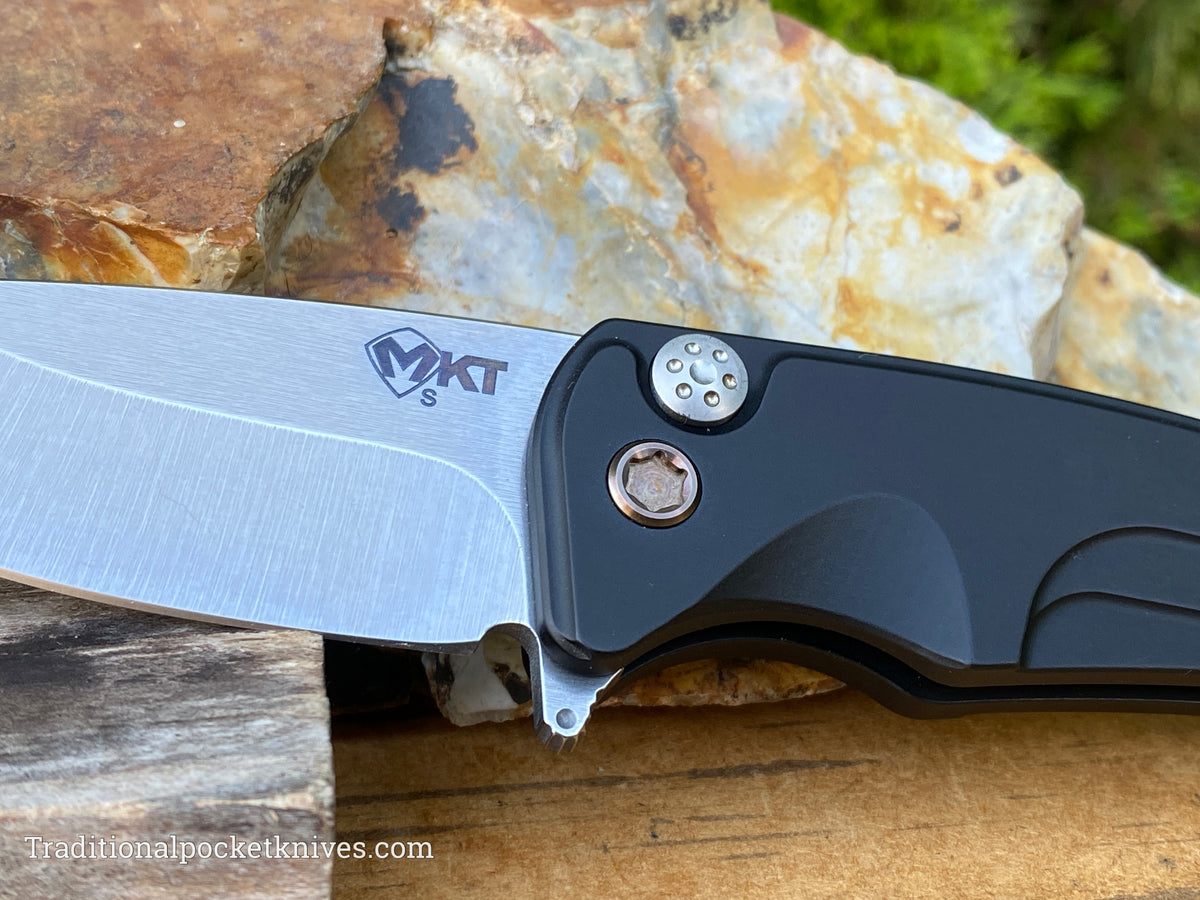 Medford Knives Smooth Criminal Drop Point / S35VN / Black PVD Handles / Bronze HW / Bronze Clip