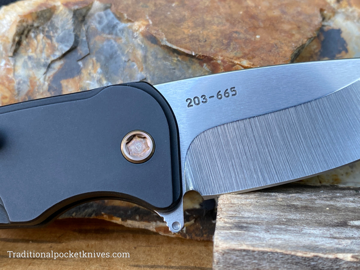 Medford Knives Smooth Criminal Drop Point / S35VN / Black PVD Handles / Bronze HW / Bronze Clip