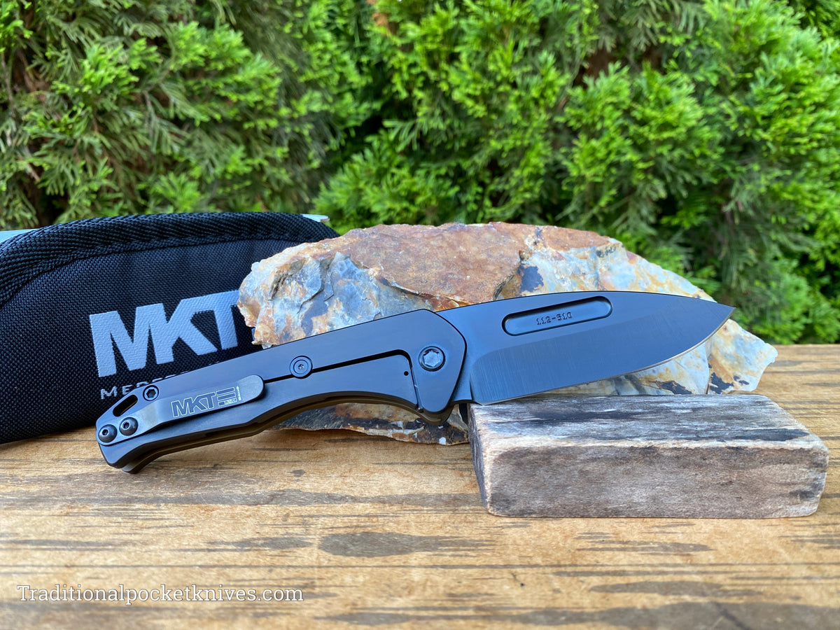 Medford Knives Praetorian Swift Flipper PVD Drop Point / S35VN / Yellow, Gold, Black PVD Handles / PVD HW / PVD Clip