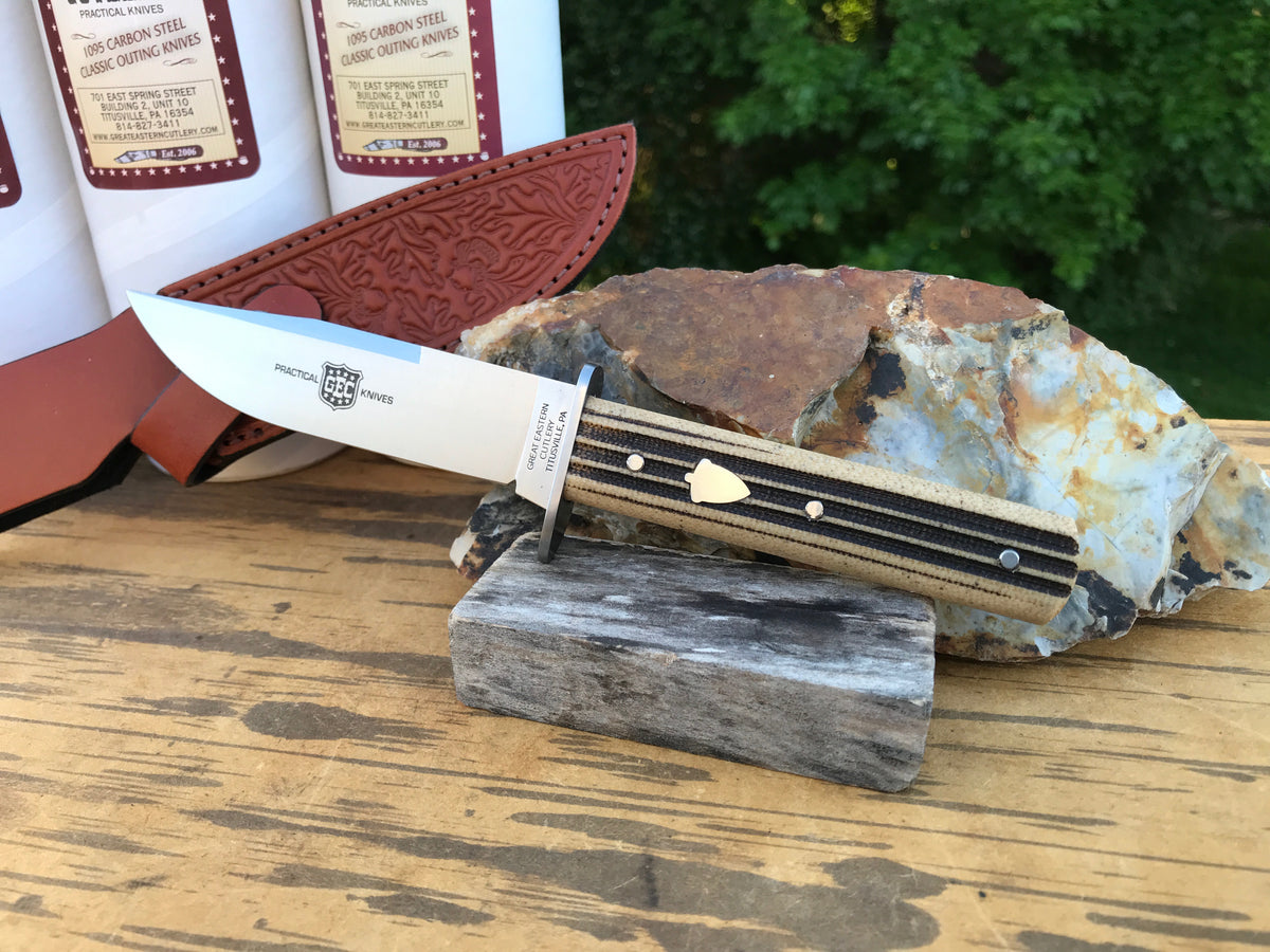 Great Eastern Cutlery #H40119 Hunter Woodland Muslin w/ Sheath